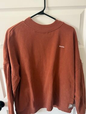 Roots Women's Rust Crewneck Sweater